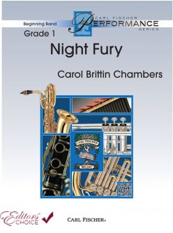 Cover of a Grade 1 music book featuring 'Night Fury' by Carol Brittin Chambers.