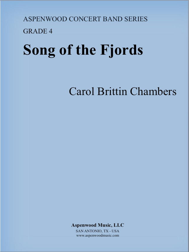 Book cover of 'Song of the Fjords' by Carol Brittin Chambers.