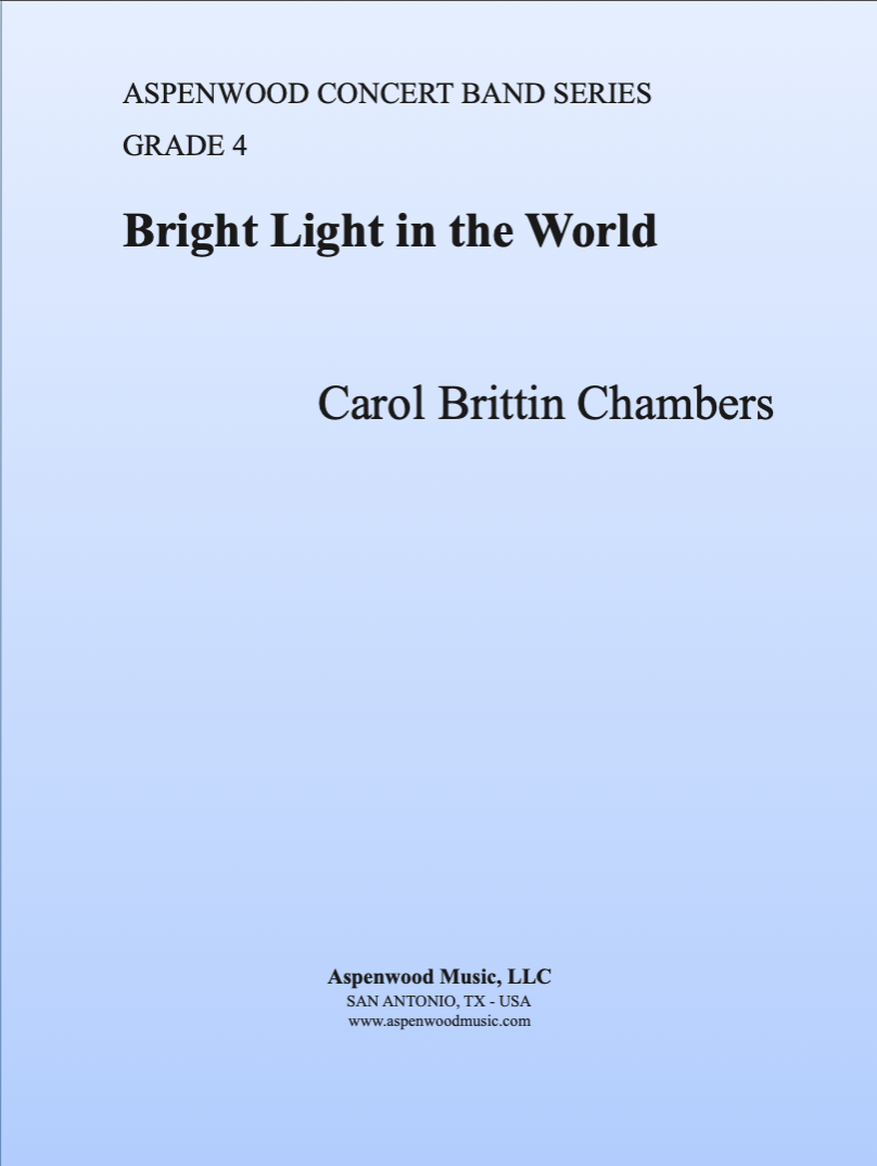 Cover of 'Bright Light in the World' by Carol Brittin Chambers.