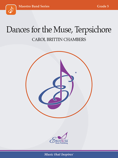 Album cover with a musical note and title 'Dances for the Muse, Terpsichore'.