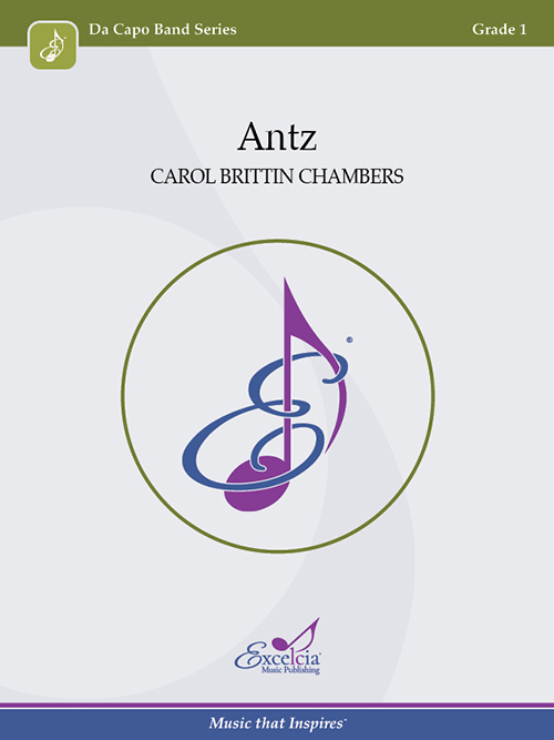 Album cover for 'Antz' by Carol Brittin Chambers featuring a musical note inside a circle.