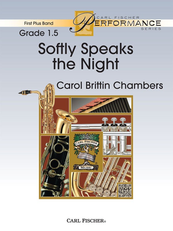 Cover of 'Softly Speaks the Night' by Carol Brittin Chambers, Grade 1.5.