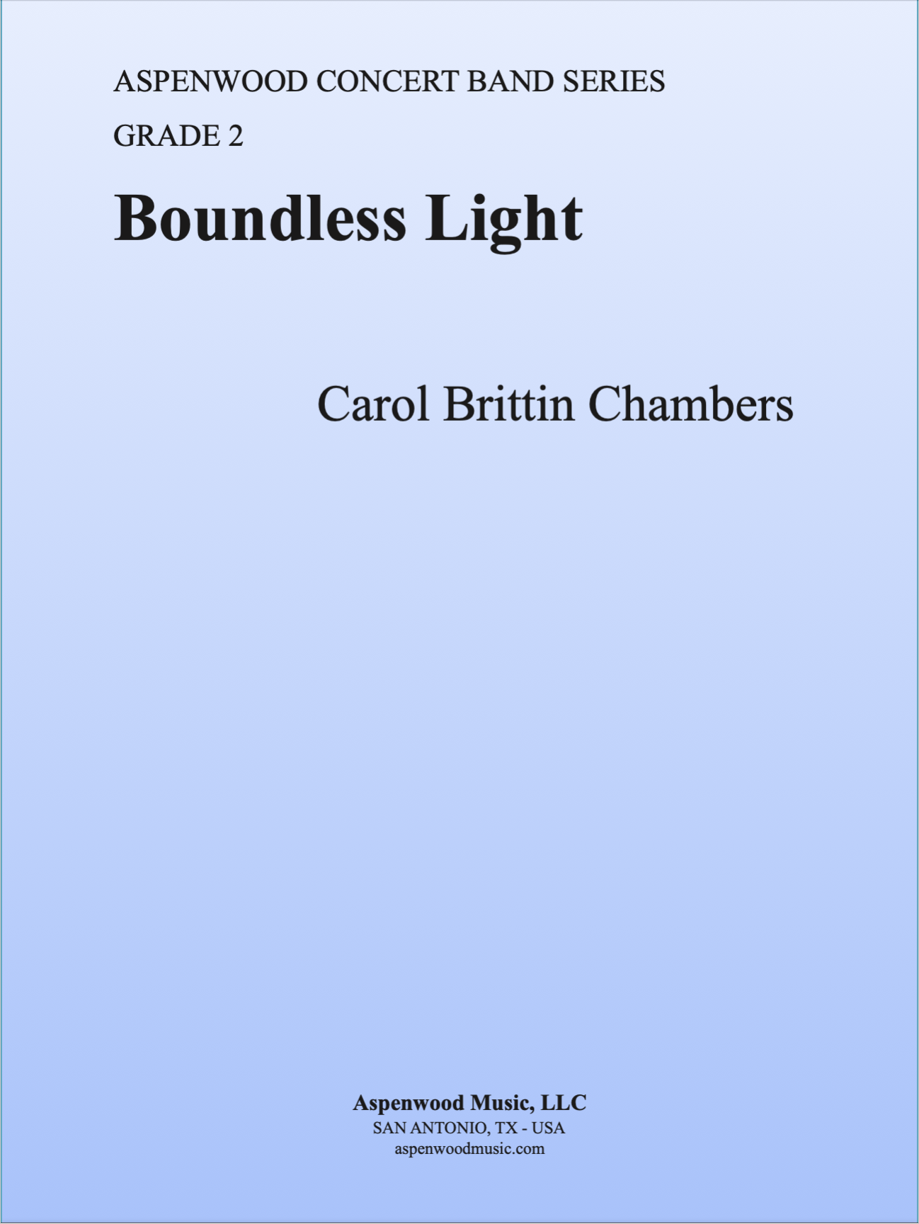 Book cover titled 'Boundless Light' by Carol Brittin Chambers.