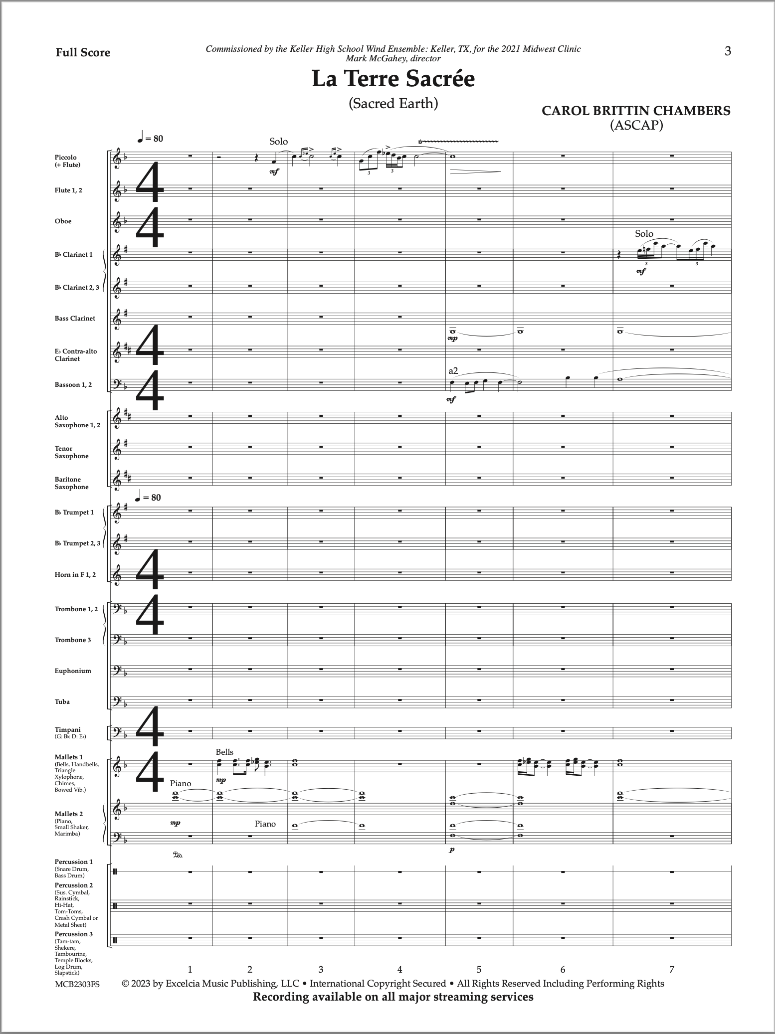 A page of a musical score for orchestra in 4/4 time.