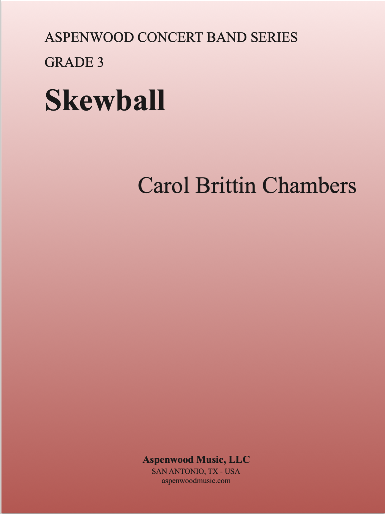 Cover of the book 'Skewball' by Carol Brittin Chambers.