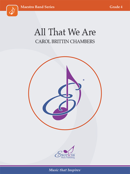 Album cover with musical notes and title 'All That We Are'.